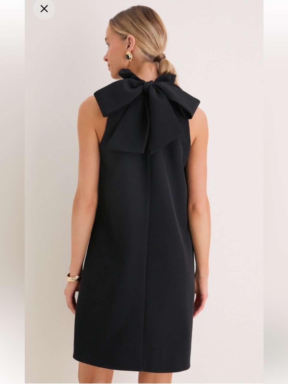 Tuckernuck Pomander Place Blythe Ruffle Swing Black Dress NWOT Size Large - Picture 4 of 8